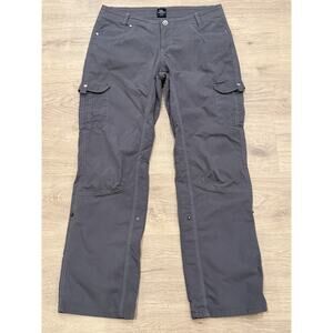 Kuhl Splash Roll Up Cargo Pants Mid Rise Outdoor Gray 6065 Womens 12 Regular